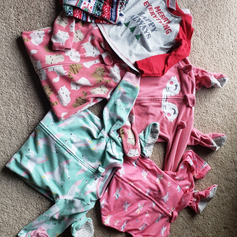 2t girls pajamas bundle